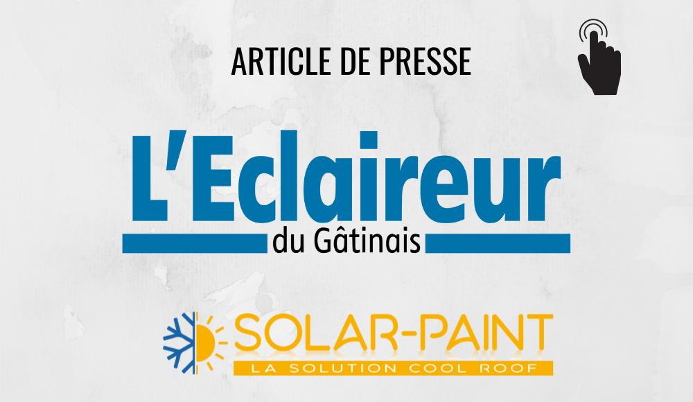 L'Éclaireur du Gâtinais présente SOLAR-PAINT en Une de son magazine